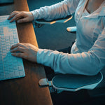 Arm support for desk with ergonomic forearm cushion