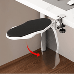 Adjustable arm support for desk with clamp installation