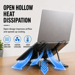 Laptop stand with open ventilation design