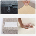 Ergonomic footrest cushion in different colors