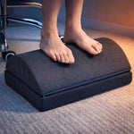 Ergonomic footrest with high-density foam support