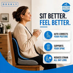 Ergonomic seat cushion supporting better sitting posture