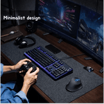 Desk mat for minimalist computer setup