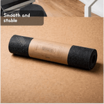 Soft felt desk mat rolled up
