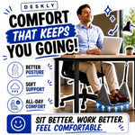 Adjustable under desk foot hammock for leg support