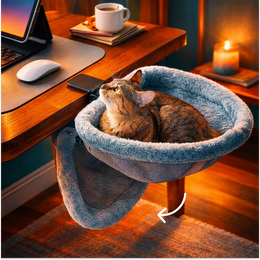 Desk Mounted Cat Hammock