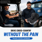Ergonomic seat cushion for comfortable driving