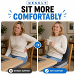 Breathable ergonomic seat cushion for comfortable sitting