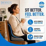 Ergonomic seat cushion supporting better sitting posture
